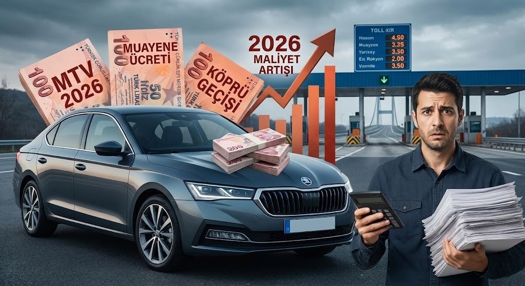 Blog yazısı: 2026'da Araç Sahibi Olmanın Bedeli: MTV, Köprü ve Muayene Ücretleri