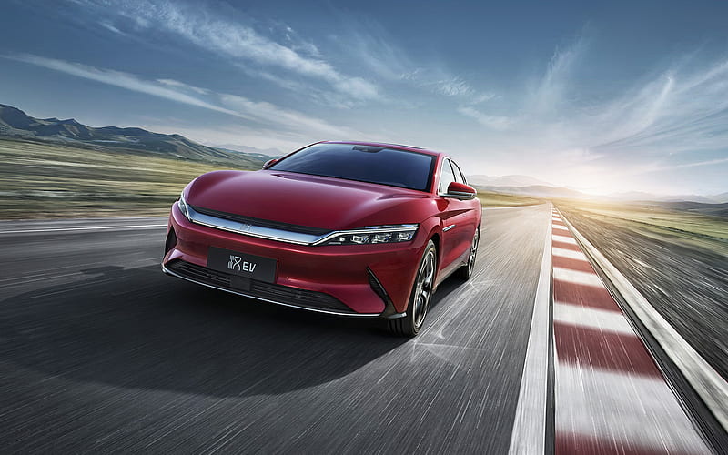 BYD Han Elektrische Limousine Beschleunigung und Dragon Face Design