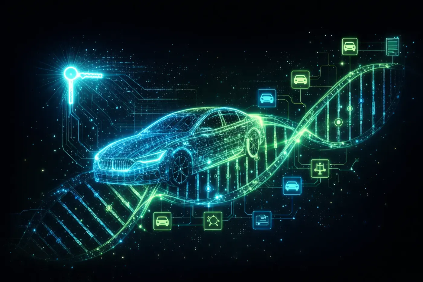 Digital Twin und vehicleKey Automobildaten