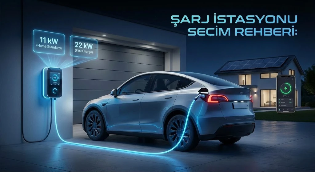 Blog yazısı: Elektrikli Araç Şarj İstasyonu Rehberi: Eviniz İçin Doğru Seçimi Nasıl Yaparsınız?