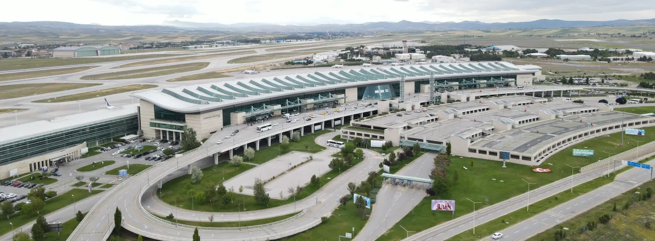Ankara Esenboğa Airport Modern Architecture and Transportation