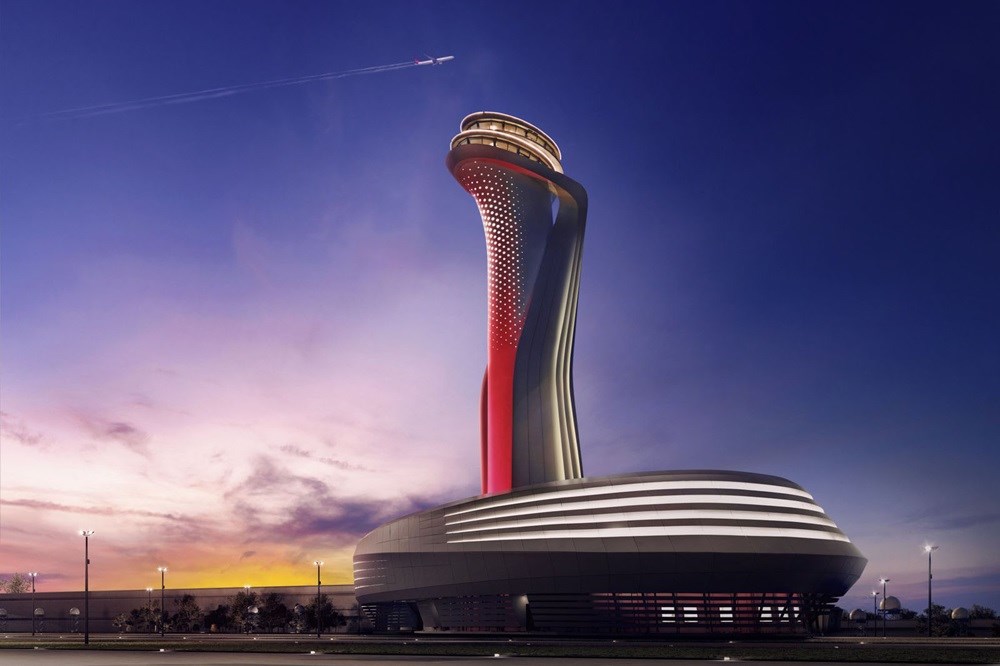 Istanbul Airport Tulip-Shaped Air Traffic Control Tower