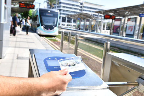 IZBAN Station Turnstiles and IzmirimKart Readers
