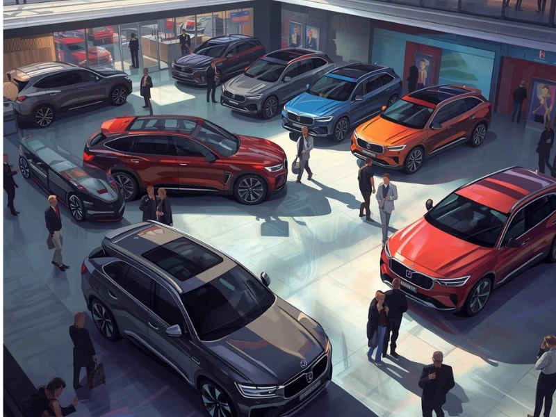 2025 Model Modern SUV Fahrzeuge Showroom und Mietoptionen