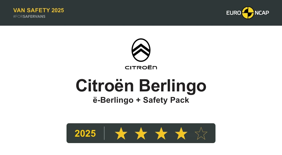 Citroen Berlingo güvenlik testi görseli